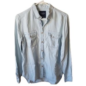 AMERICAN EAGLE Denim Look Long sleeve shirt